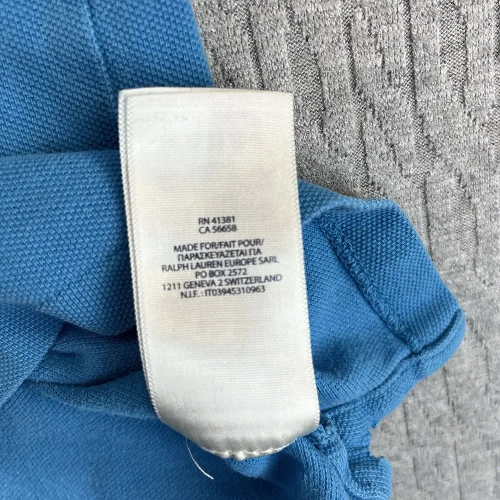 Vintage Polo Ralph Lauren shirt‎ men (S) boys (L) baby blue short sleeve